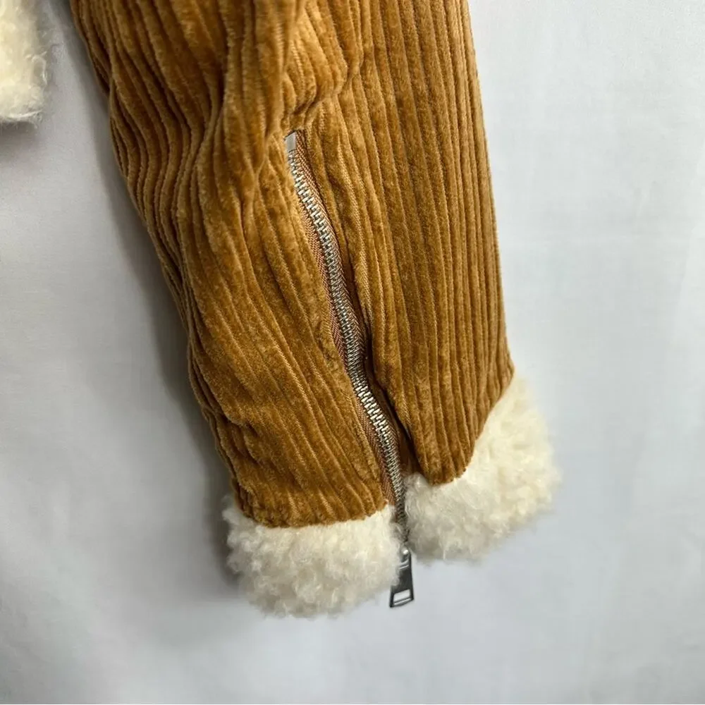 UO BDG Salem Corduroy Sherpa Jacket NWT in Size XS